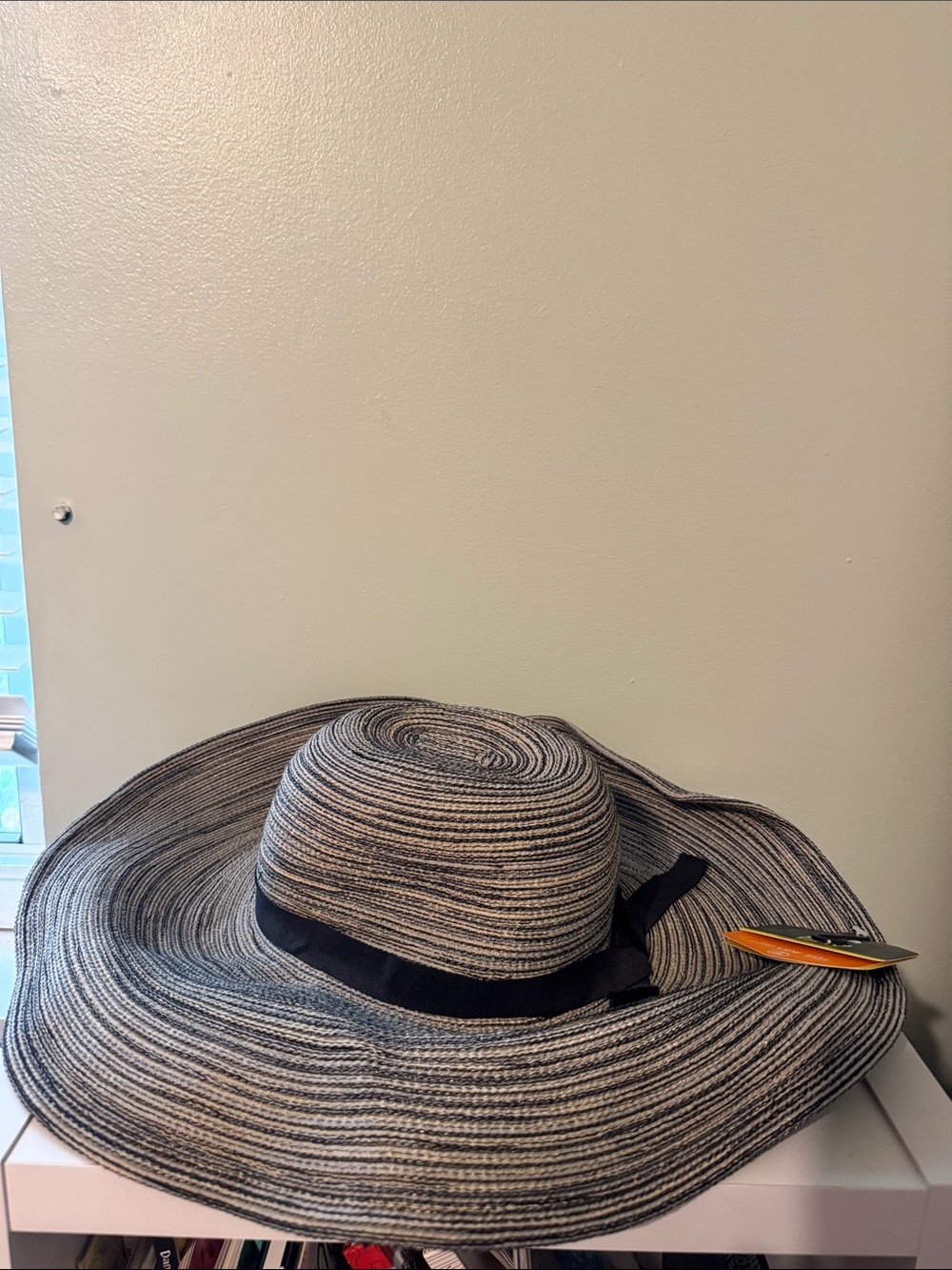 Sunday Afternoons Milan Wide Brim Straw Sun Hat with Black Band